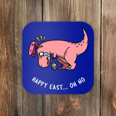 Happy Easter Oh No Funny TRex Egg Hunt Coaster