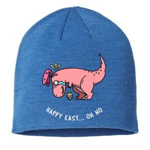 Happy Easter Oh No Funny TRex Egg Hunt Sustainable Beanie