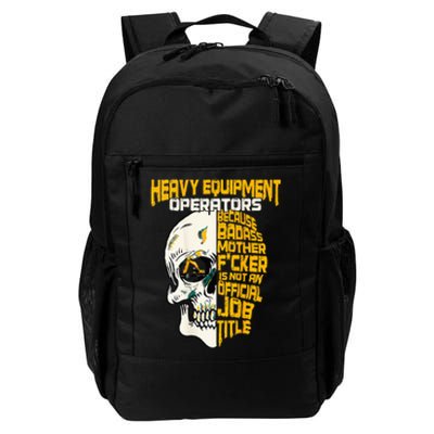 Heavy Equipment Operator Design On Back Of Clothing Daily Commute Backpack