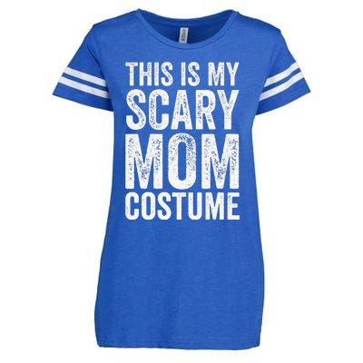 Halloween Easy Outfit Funny This Is My Scary Mom Costume Enza Ladies Jersey Football T-Shirt