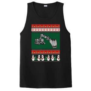 Heavy Equipment Operator Ugly Christmas PosiCharge Competitor Tank