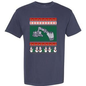 Heavy Equipment Operator Ugly Christmas Garment-Dyed Heavyweight T-Shirt