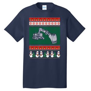 Heavy Equipment Operator Ugly Christmas Tall T-Shirt