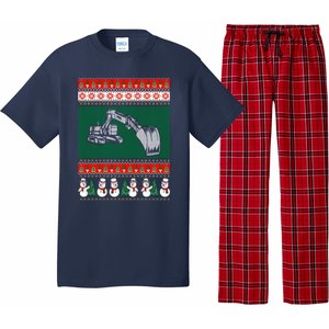 Heavy Equipment Operator Ugly Christmas Pajama Set