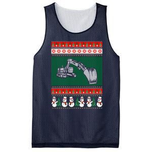 Heavy Equipment Operator Ugly Christmas Mesh Reversible Basketball Jersey Tank