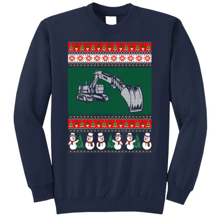 Heavy Equipment Operator Ugly Christmas Tall Sweatshirt