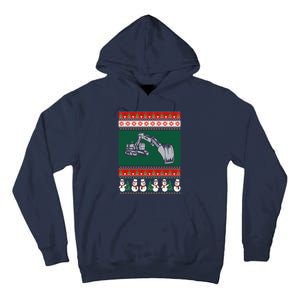 Heavy Equipment Operator Ugly Christmas Tall Hoodie