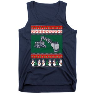 Heavy Equipment Operator Ugly Christmas Tank Top