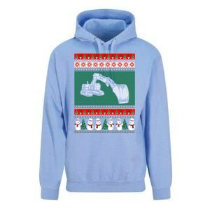 Heavy Equipment Operator Ugly Christmas Unisex Surf Hoodie