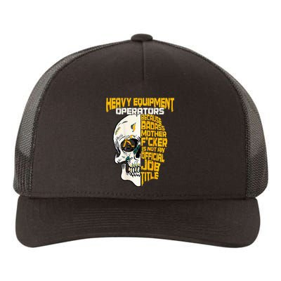 Heavy Equipt Operator Design On Back Of Clothing Yupoong Adult 5-Panel Trucker Hat