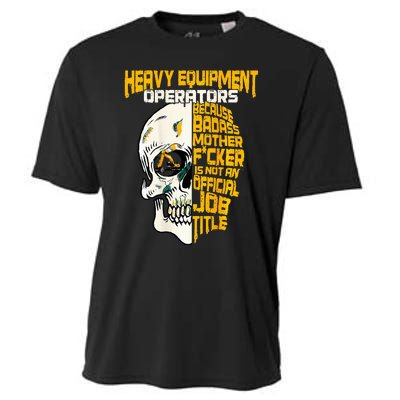 Heavy Equipt Operator Design On Back Of Clothing Cooling Performance Crew T-Shirt