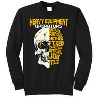 Heavy Equipt Operator Design On Back Of Clothing Sweatshirt