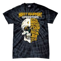 Heavy Equipt Operator Design On Back Of Clothing Tie-Dye T-Shirt