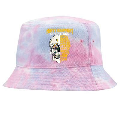 Heavy Equipt Operator Design On Back Of Clothing Tie-Dyed Bucket Hat