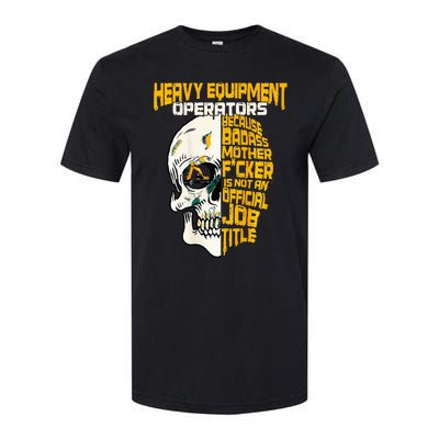 Heavy Equipt Operator Design On Back Of Clothing Softstyle® CVC T-Shirt