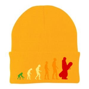 Human Evolution Of Snowboarding Knit Cap Winter Beanie