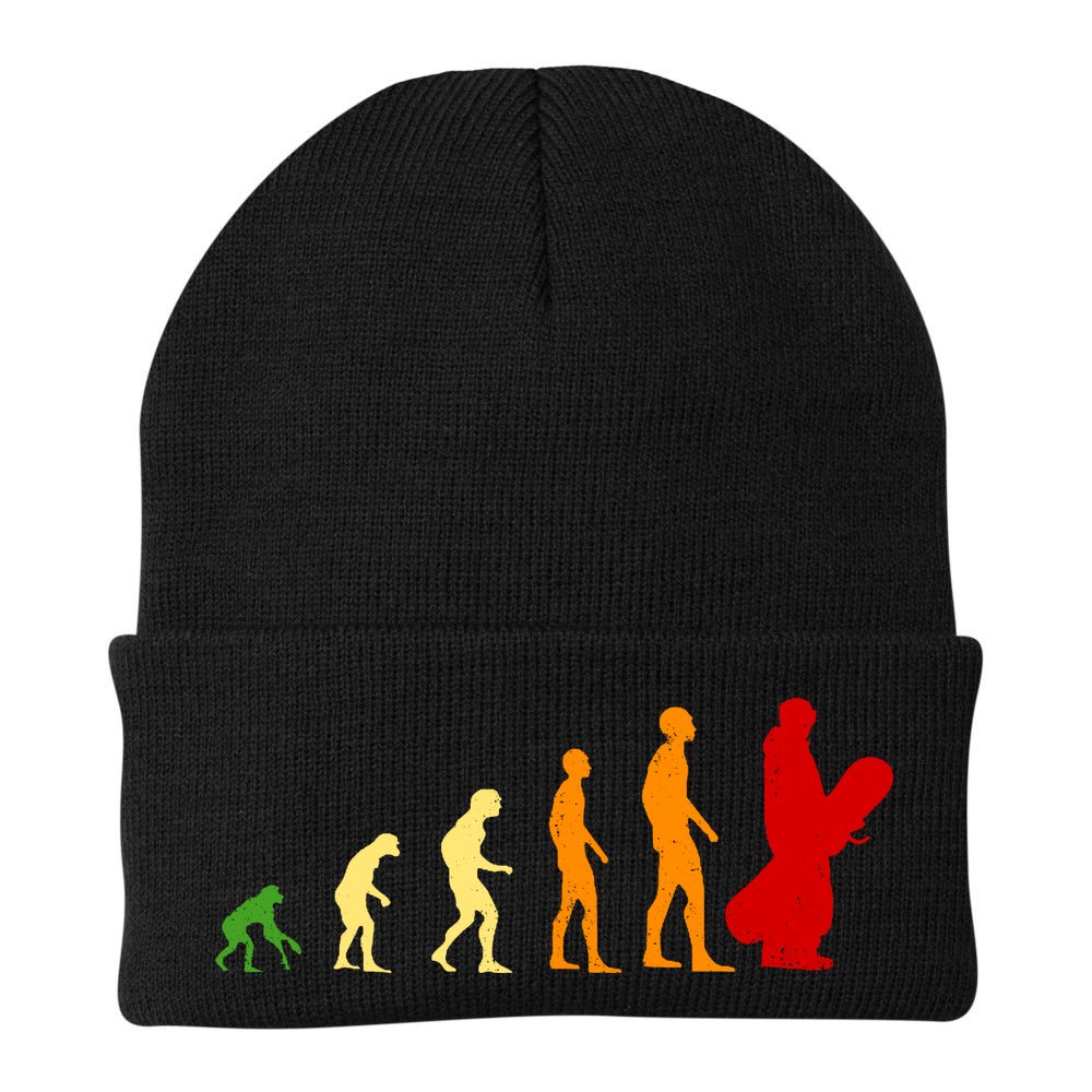 Human Evolution Of Snowboarding Beanie