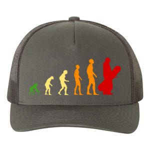 Human Evolution Of Snowboarding Yupoong Adult 5-Panel Trucker Hat