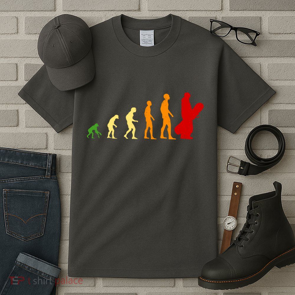 Human Evolution Of Snowboarding Tall T-Shirt