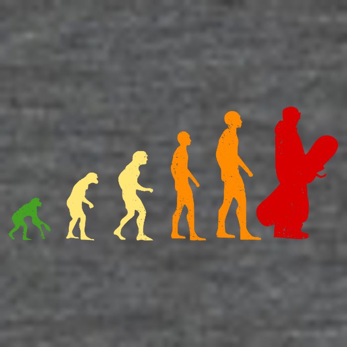 Human Evolution Of Snowboarding Backpack
