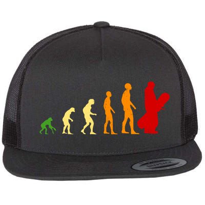 Human Evolution Of Snowboarding Flatbill Hat