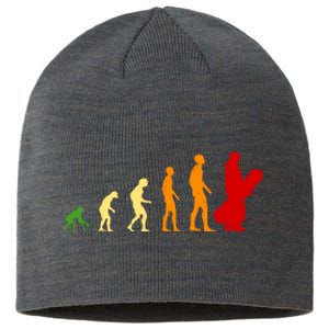 Human Evolution Of Snowboarding Sustainable Beanie