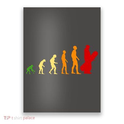 Human Evolution Of Snowboarding Poster