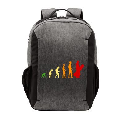 Human Evolution Of Snowboarding Vector Backpack