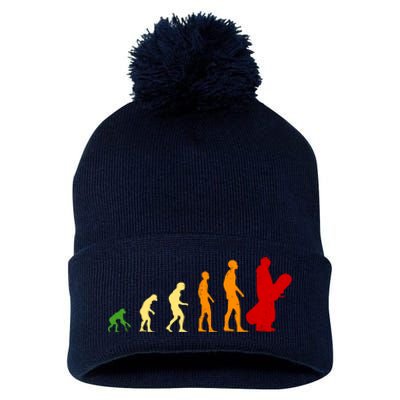 Human Evolution Of Snowboarding Pom Pom 12in Knit Beanie