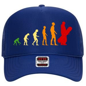 Human Evolution Of Snowboarding High Crown Mesh Back Trucker Hat