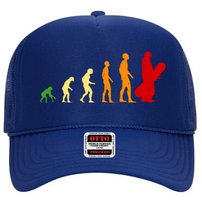 Human Evolution Of Snowboarding High Crown Mesh Back Trucker Hat