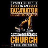 Heavy Equipment Operator & Digger Driver Excavator Operator Full-Length Apron With Pockets