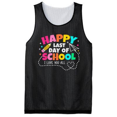 Happy End Of School Year Teachers Graduation Mesh Reversible Basketball Jersey Tank