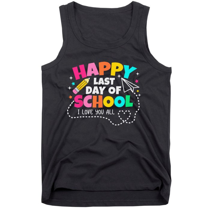 Happy End Of School Year Teachers Graduation Tank Top