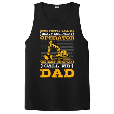 Heavy Equipment Operator Excavator FatherS Day Dad PosiCharge Competitor Tank