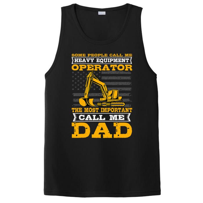 Heavy Equipment Operator Excavator FatherS Day Dad PosiCharge Competitor Tank