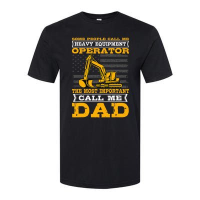 Heavy Equipment Operator Excavator FatherS Day Dad Softstyle® CVC T-Shirt