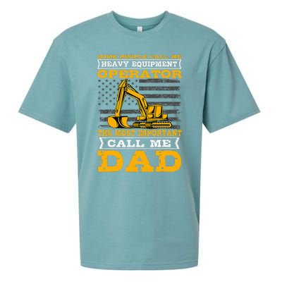 Heavy Equipment Operator Excavator FatherS Day Dad Sueded Cloud Jersey T-Shirt