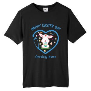 Happy Easter Oncology Nurse Gift Cute Nurse Easter Day Gift Tall Fusion ChromaSoft Performance T-Shirt