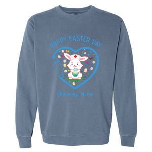 Happy Easter Oncology Nurse Gift Cute Nurse Easter Day Gift Garment-Dyed Sweatshirt