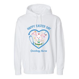 Happy Easter Oncology Nurse Gift Cute Nurse Easter Day Gift Garment-Dyed Fleece Hoodie