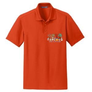 Happy Everything Pug Dog Seasons All Year Tree Lover Pug Dry Zone Grid Polo