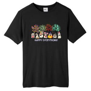 Happy Everything Pug Dog Seasons All Year Tree Lover Pug Tall Fusion ChromaSoft Performance T-Shirt