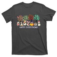 Happy Everything Pug Dog Seasons All Year Tree Lover Pug T-Shirt