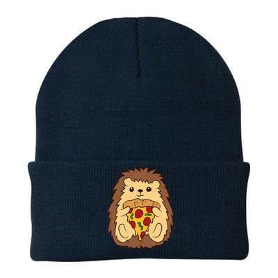 Hedgehog Eating Pizza Fast Food Pizza Hedgehog Knit Cap Winter Beanie