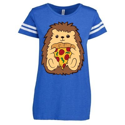 Hedgehog Eating Pizza Fast Food Pizza Hedgehog Enza Ladies Jersey Football T-Shirt