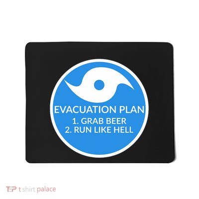 Hurricane Evacuation Plan Funny Mousepad