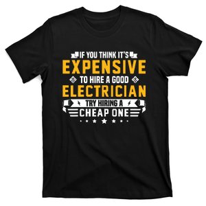 Humorous Electrician Pun Funny Electrician Technician T-Shirt