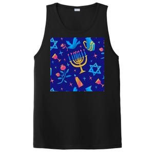 Hanukkah Elements Pattern PosiCharge Competitor Tank