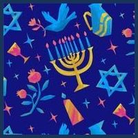Hanukkah Elements Pattern Infant Baby Jersey Bodysuit